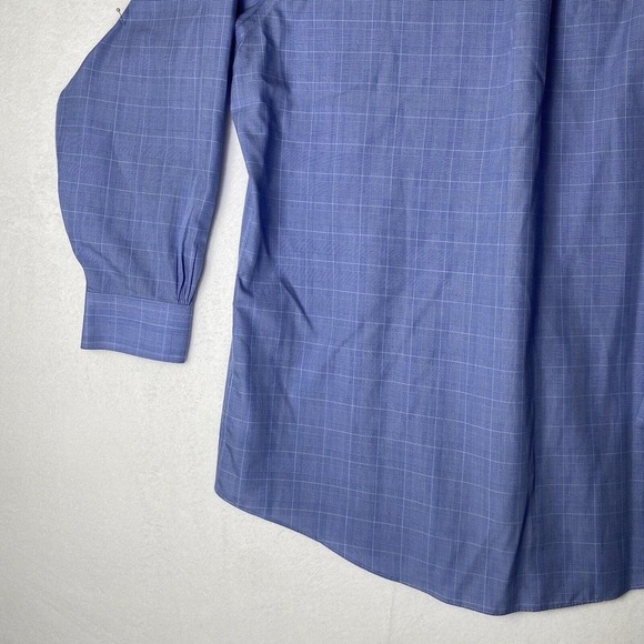 Brooks Brothers 1818 Mens Regent Fit Non Iron Dress Shirt Size 17 2/3 Blue EUC - Picture 13 of 16
